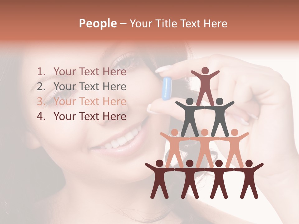 Illness Female Blue PowerPoint Template