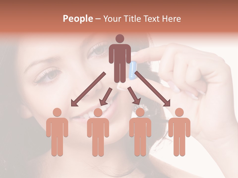 Illness Female Blue PowerPoint Template