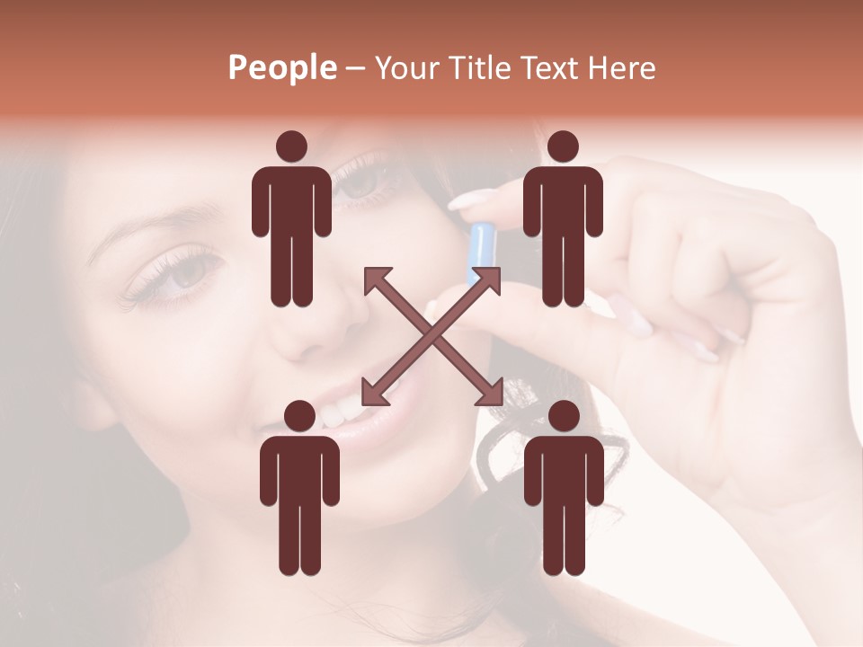 Illness Female Blue PowerPoint Template