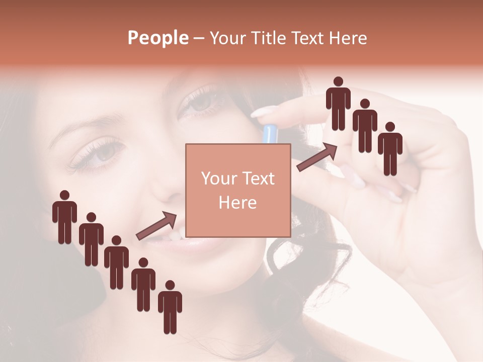 Illness Female Blue PowerPoint Template