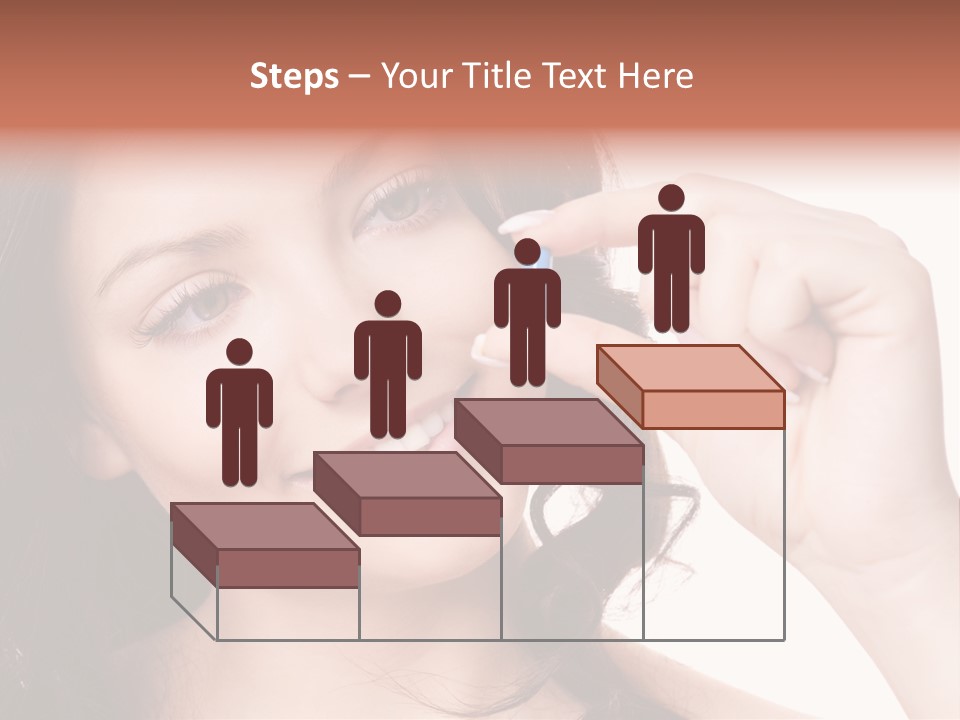 Illness Female Blue PowerPoint Template