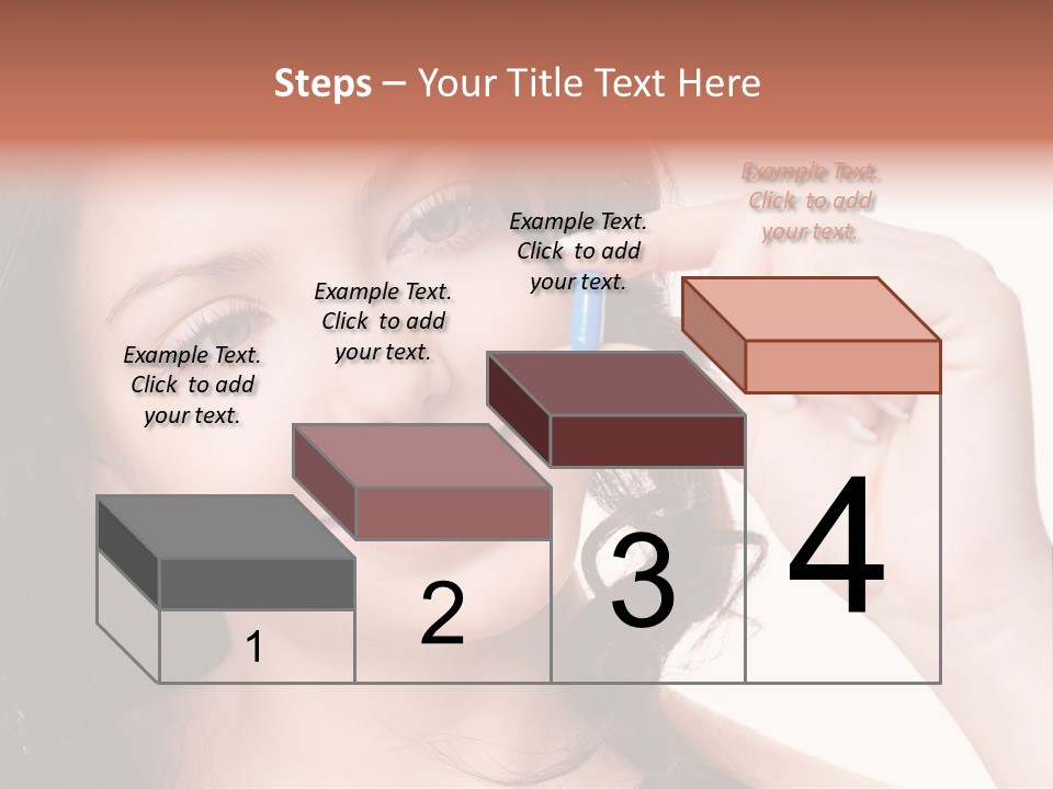 Illness Female Blue PowerPoint Template