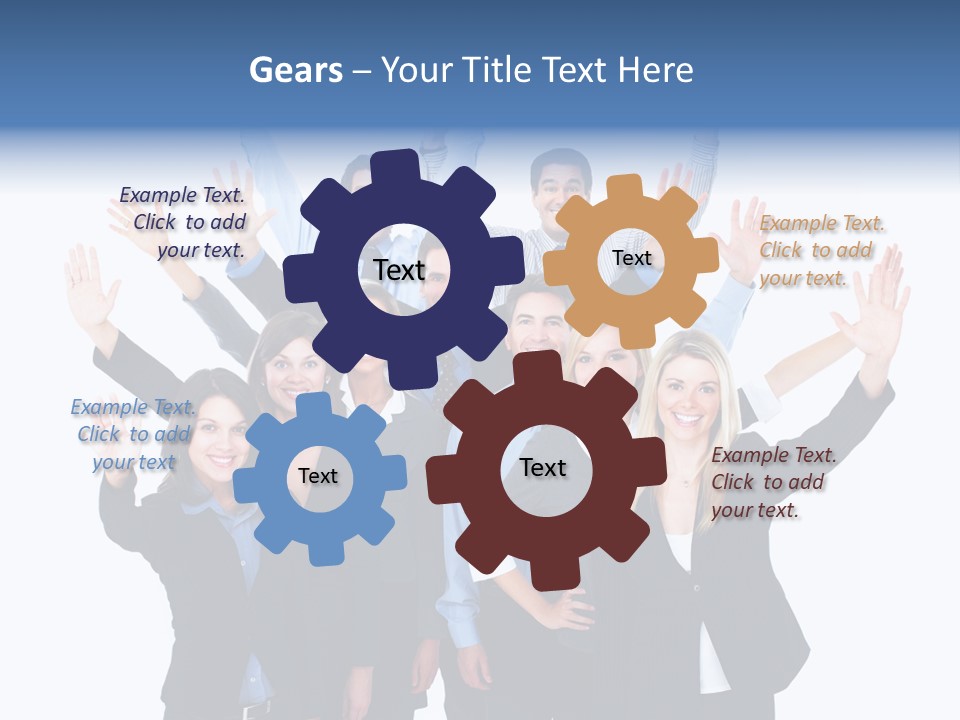 Team Expressions Background PowerPoint Template