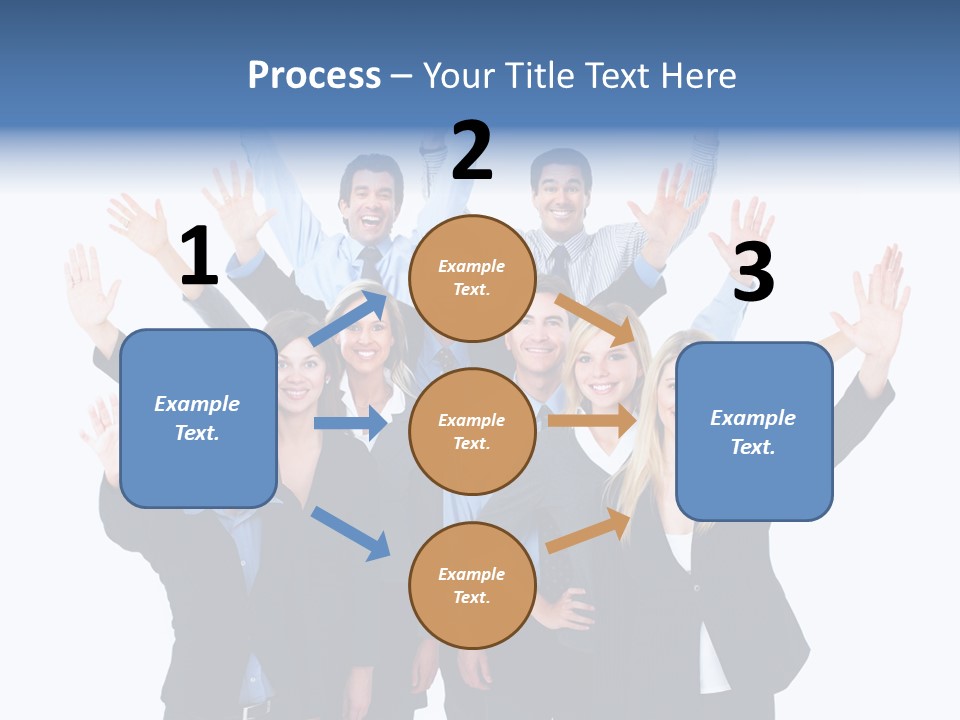 Team Expressions Background PowerPoint Template