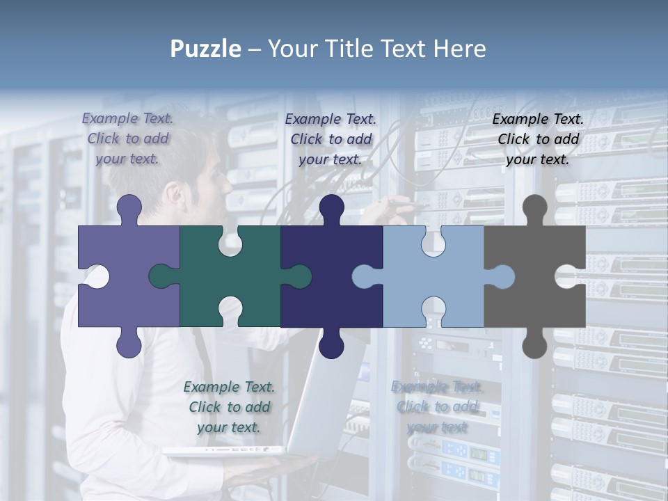 Rack Hardware Center PowerPoint Template