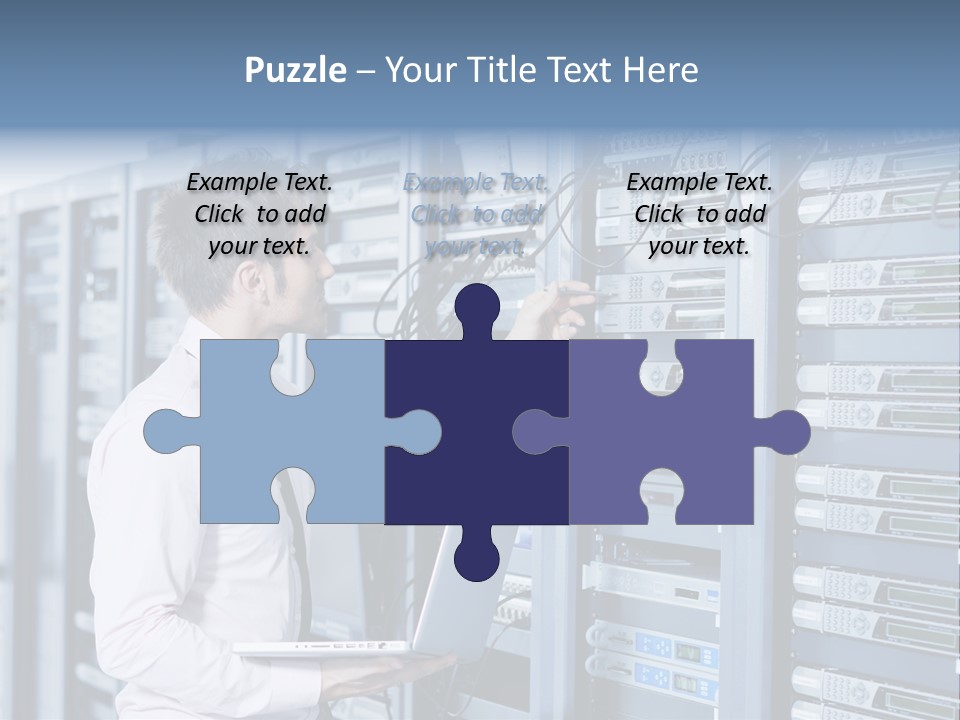 Rack Hardware Center PowerPoint Template