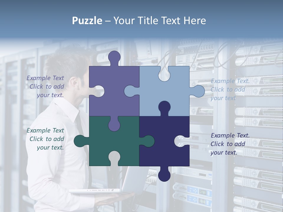 Rack Hardware Center PowerPoint Template