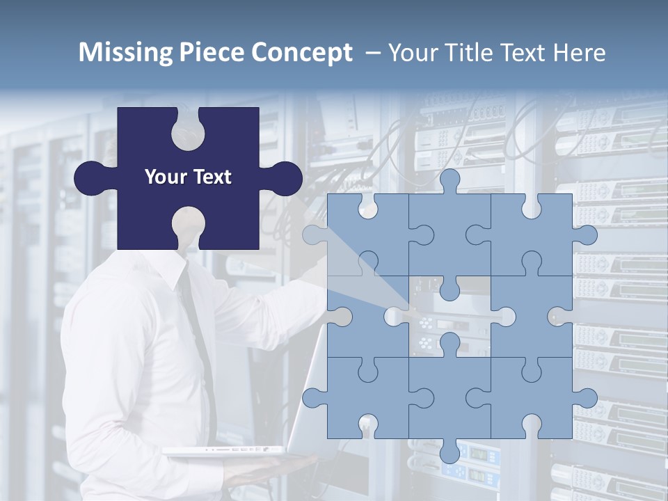 Rack Hardware Center PowerPoint Template