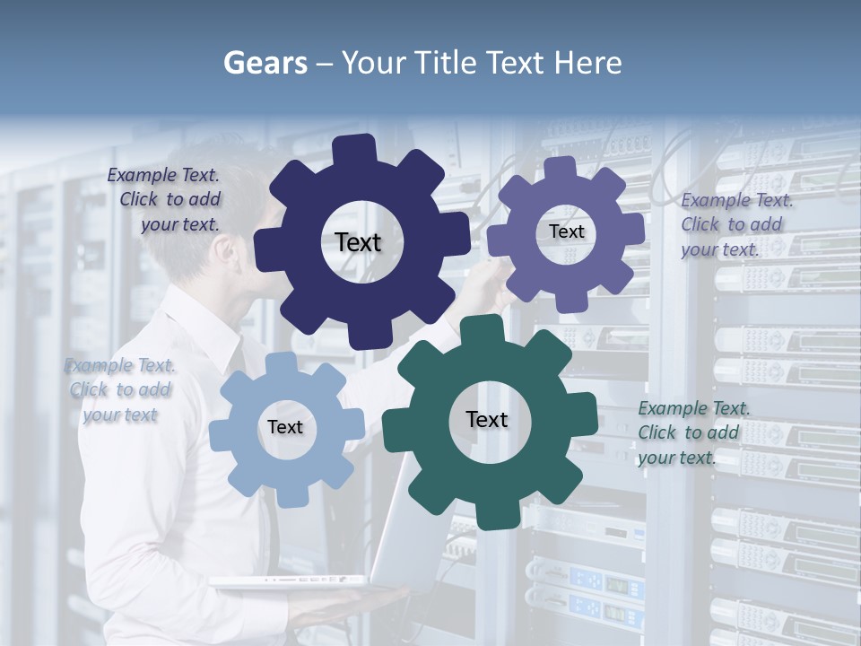 Rack Hardware Center PowerPoint Template