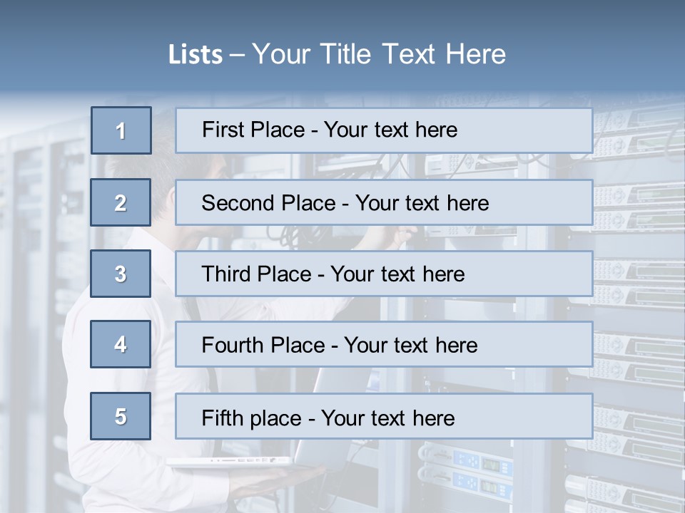 Rack Hardware Center PowerPoint Template