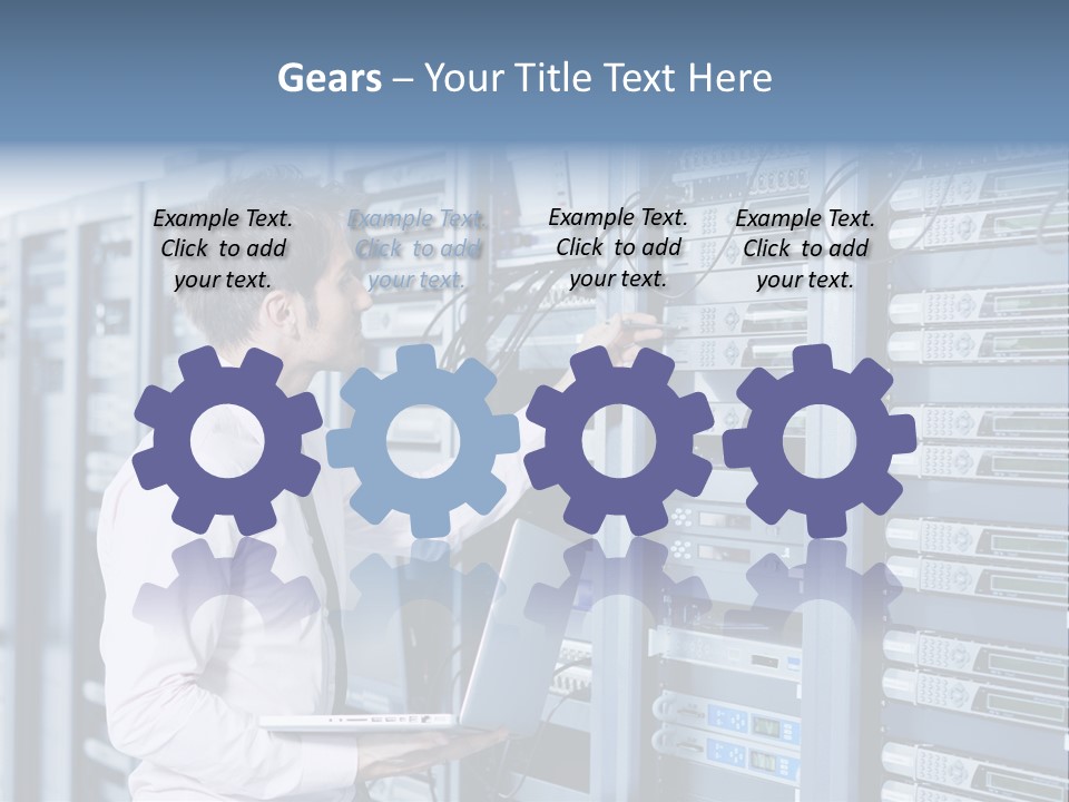 Rack Hardware Center PowerPoint Template
