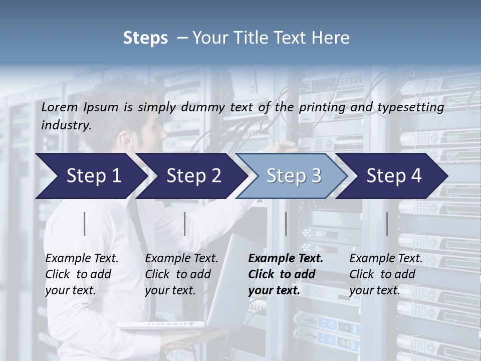 Rack Hardware Center PowerPoint Template