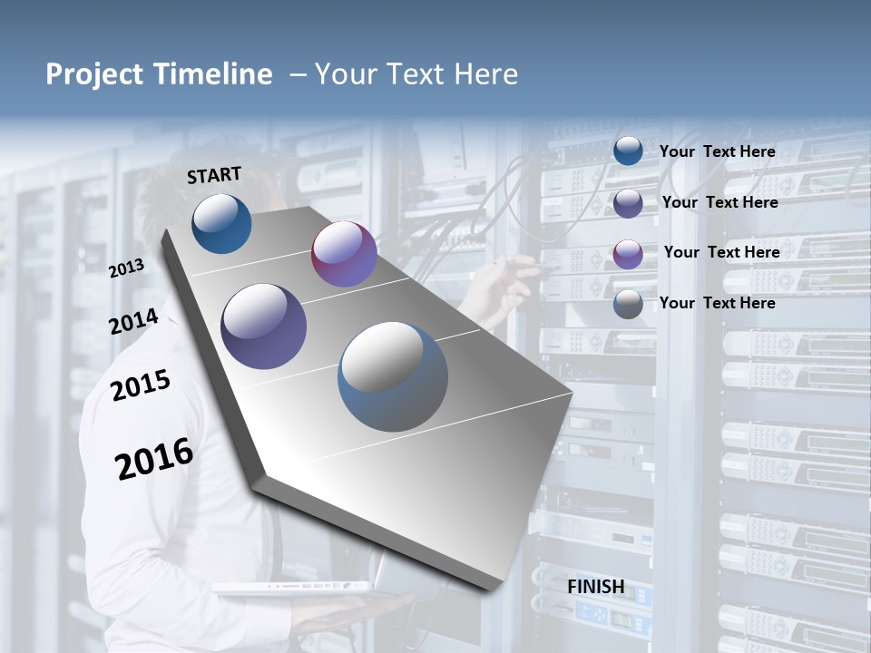 Rack Hardware Center PowerPoint Template