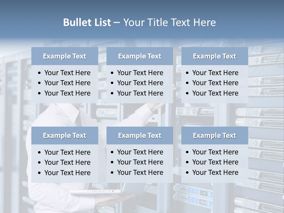 Rack Hardware Center PowerPoint Template
