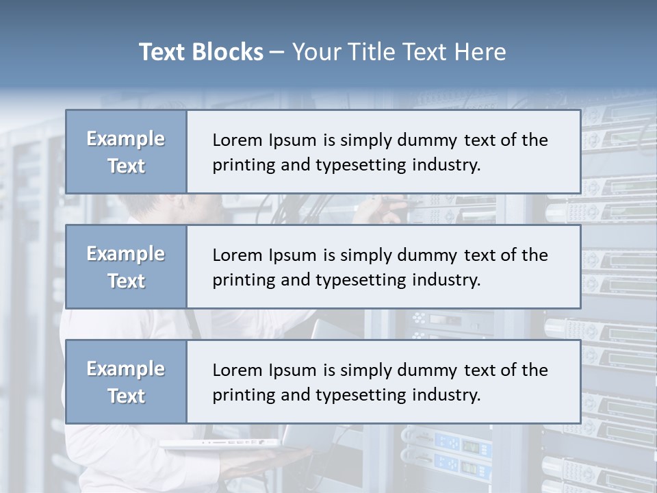Rack Hardware Center PowerPoint Template