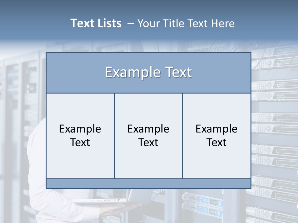 Rack Hardware Center PowerPoint Template