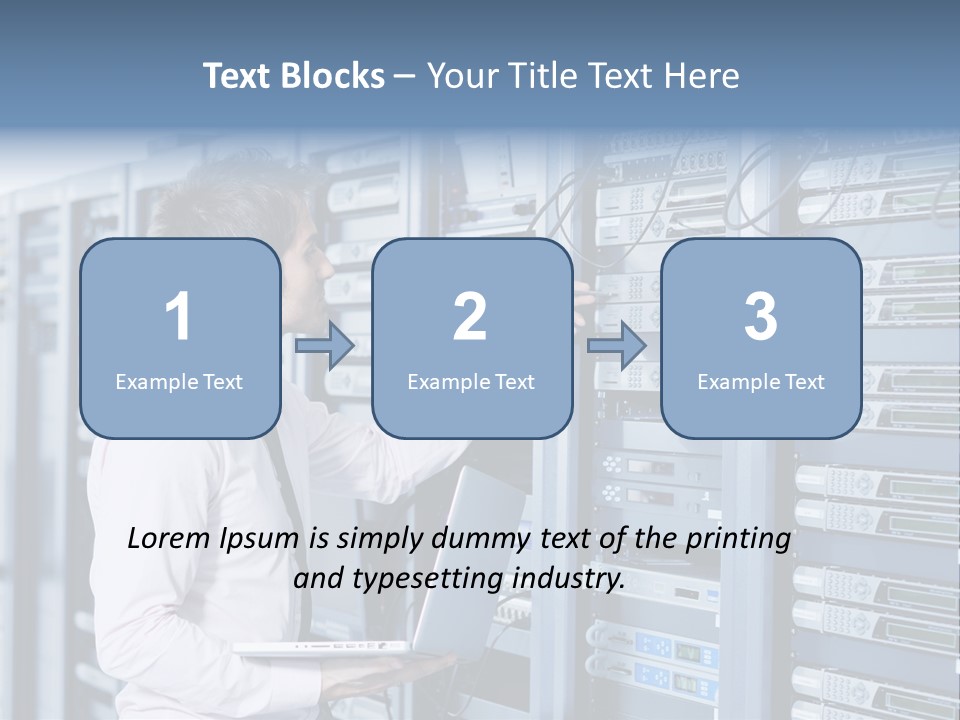 Rack Hardware Center PowerPoint Template