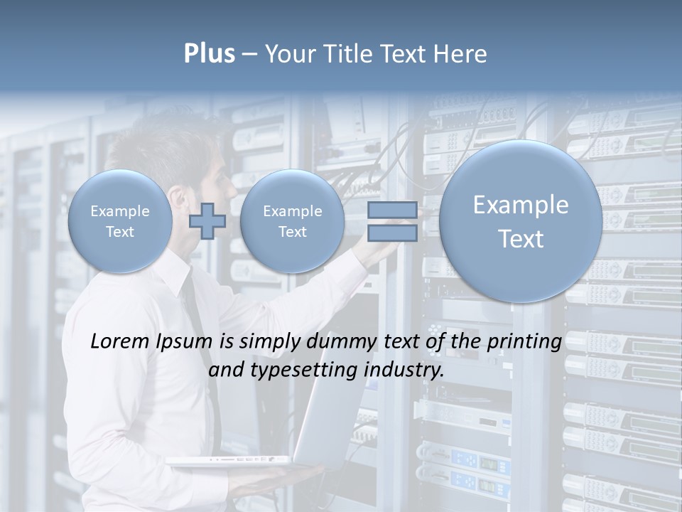 Rack Hardware Center PowerPoint Template