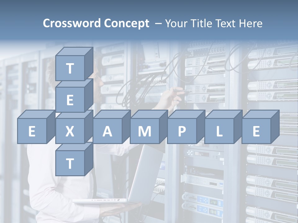 Rack Hardware Center PowerPoint Template