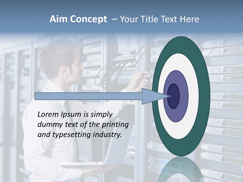 Rack Hardware Center PowerPoint Template