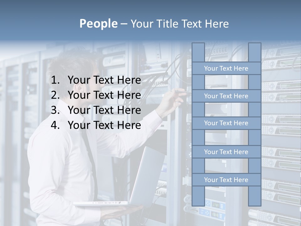 Rack Hardware Center PowerPoint Template
