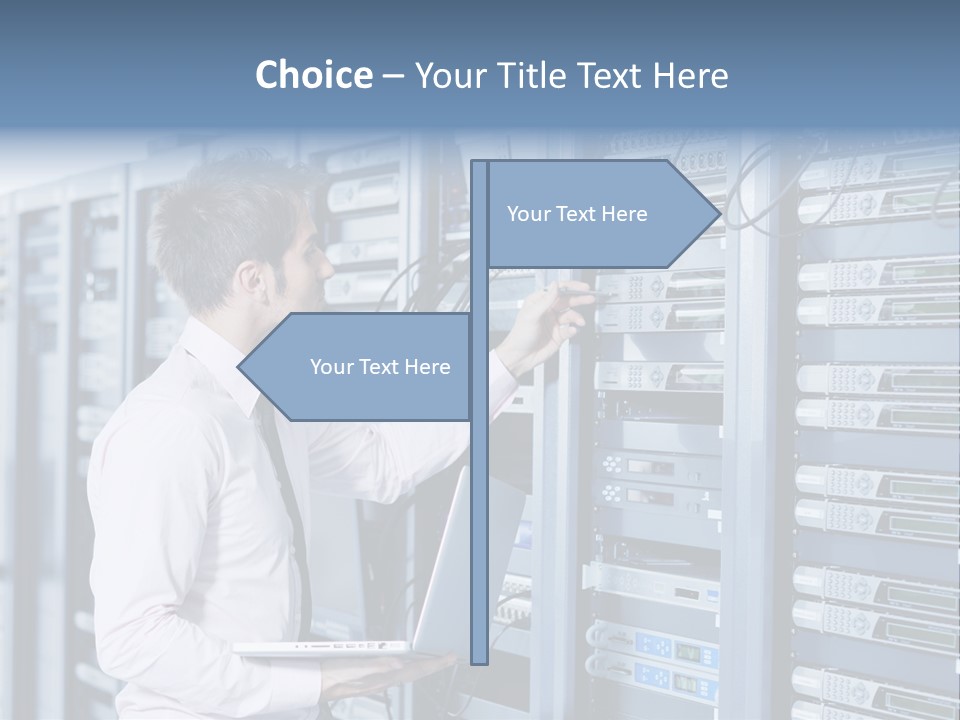 Rack Hardware Center PowerPoint Template