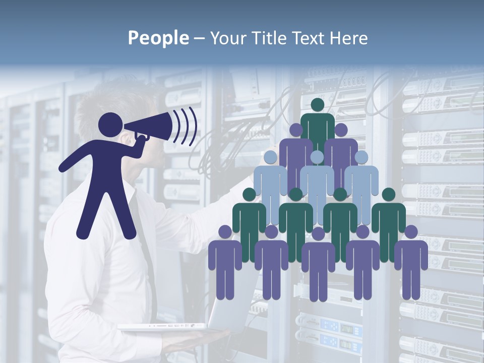 Rack Hardware Center PowerPoint Template