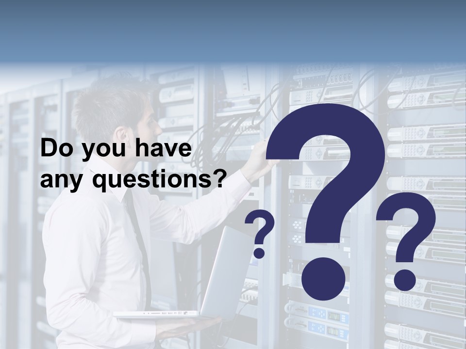 Rack Hardware Center PowerPoint Template