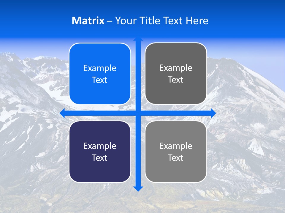 Geothermal Cold Glacier PowerPoint Template