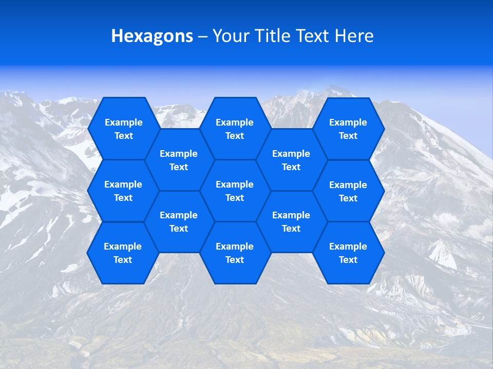 Geothermal Cold Glacier PowerPoint Template