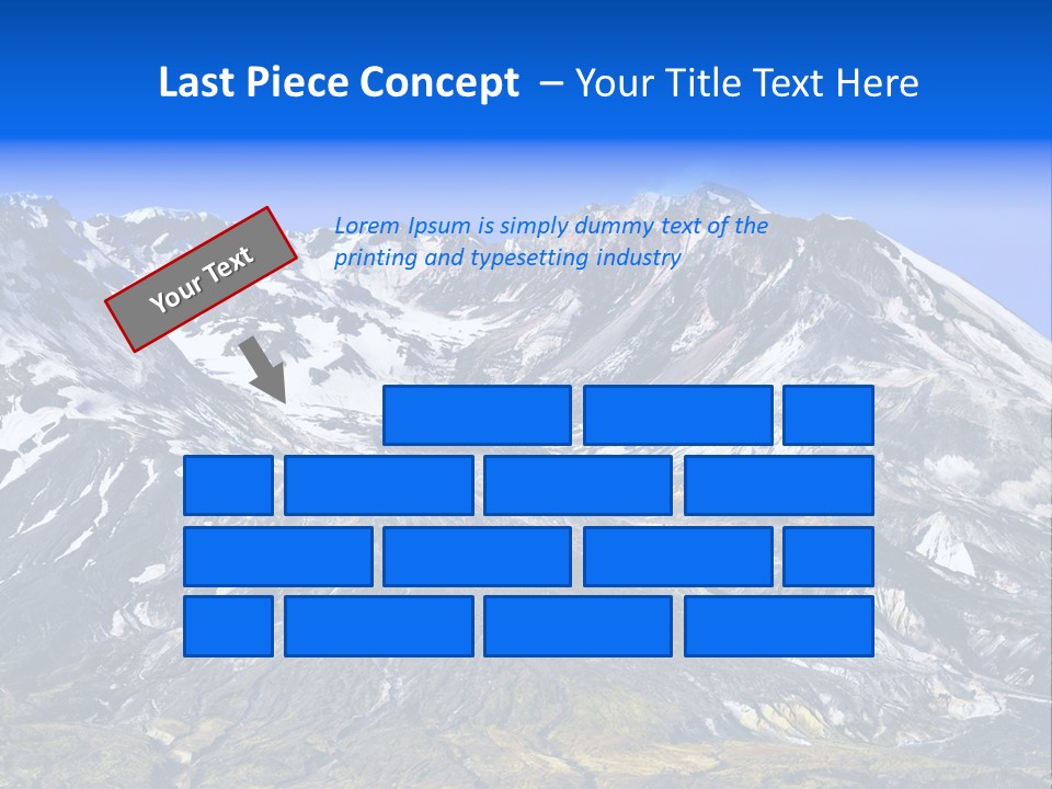 Geothermal Cold Glacier PowerPoint Template