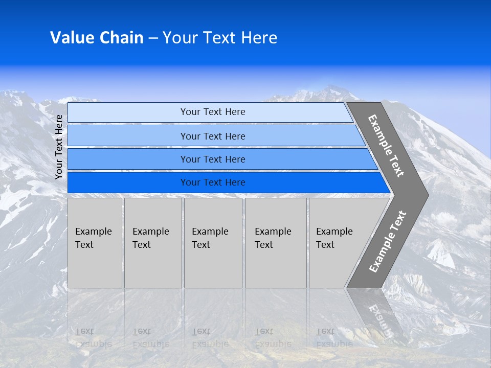 Geothermal Cold Glacier PowerPoint Template