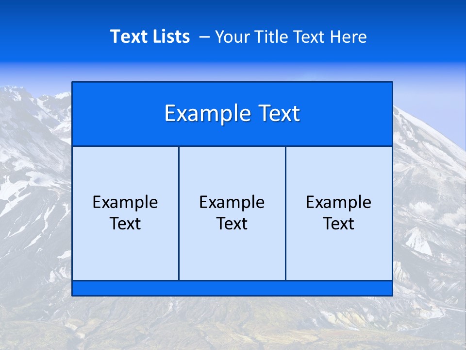 Geothermal Cold Glacier PowerPoint Template