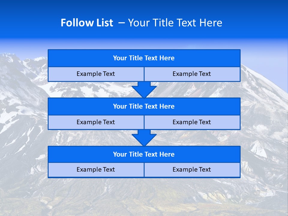 Geothermal Cold Glacier PowerPoint Template