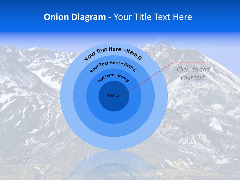 Geothermal Cold Glacier PowerPoint Template