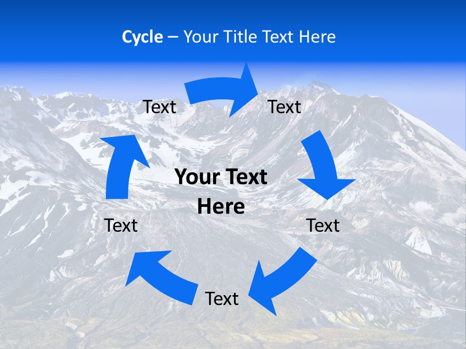 Geothermal Cold Glacier PowerPoint Template