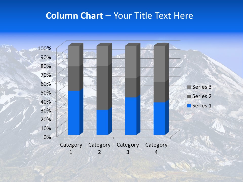 Geothermal Cold Glacier PowerPoint Template