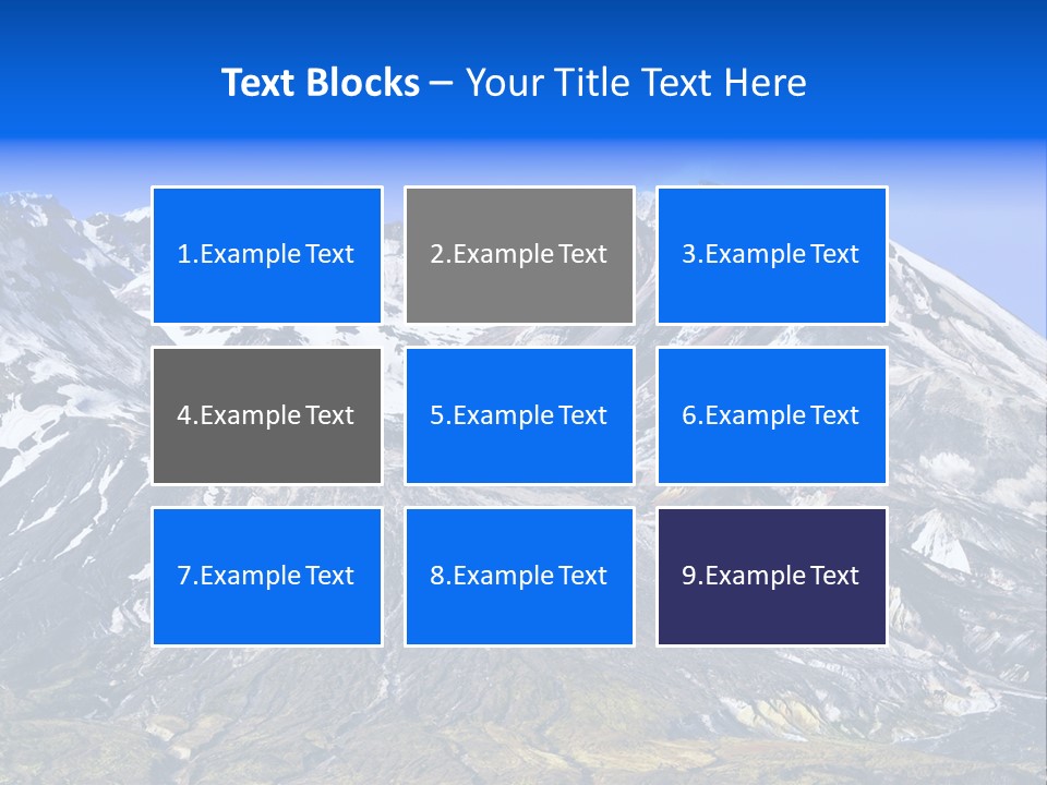 Geothermal Cold Glacier PowerPoint Template