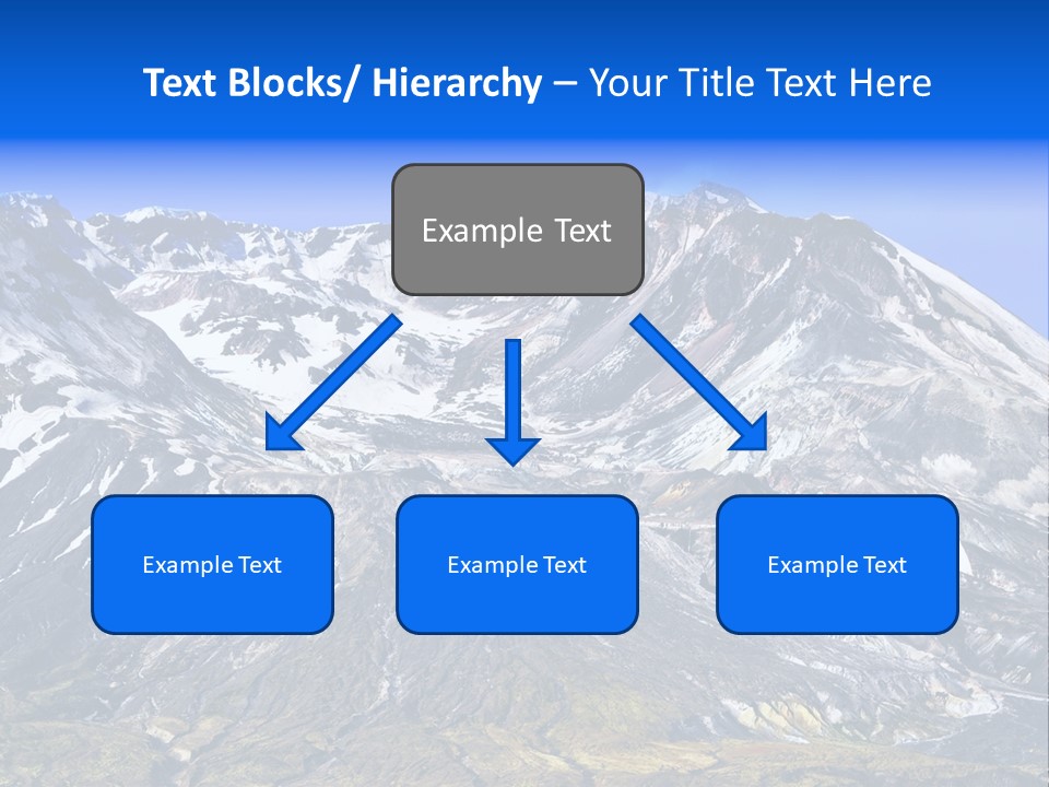 Geothermal Cold Glacier PowerPoint Template