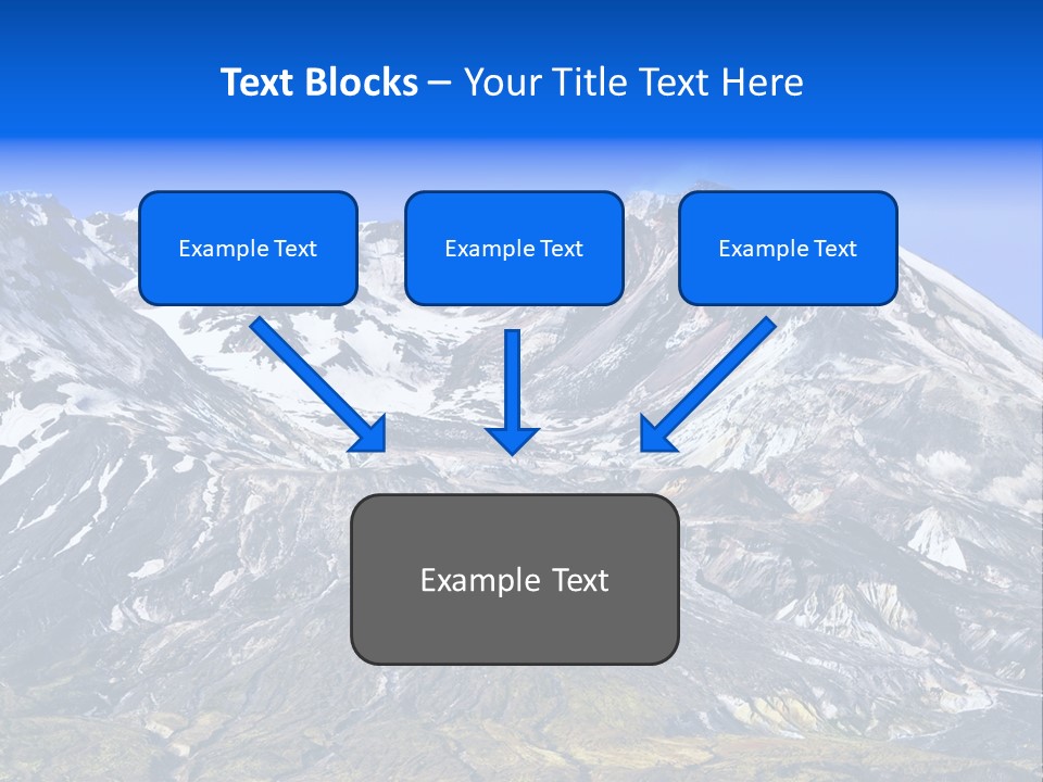 Geothermal Cold Glacier PowerPoint Template