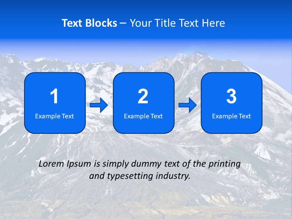 Geothermal Cold Glacier PowerPoint Template