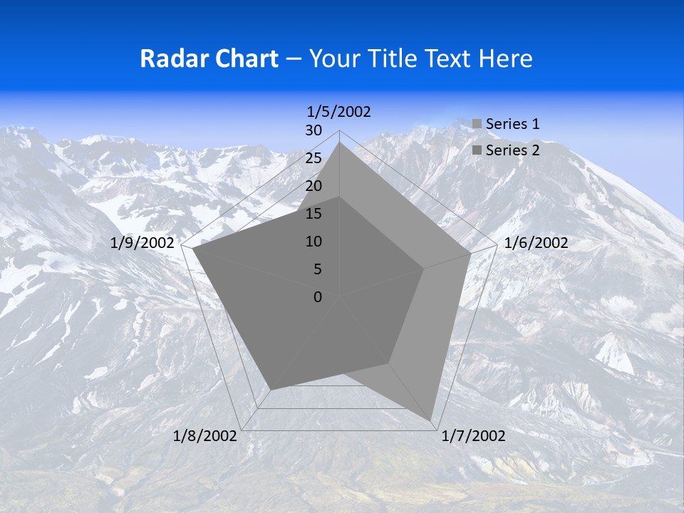 Geothermal Cold Glacier PowerPoint Template