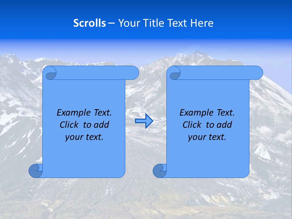 Geothermal Cold Glacier PowerPoint Template