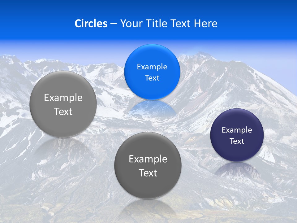Geothermal Cold Glacier PowerPoint Template