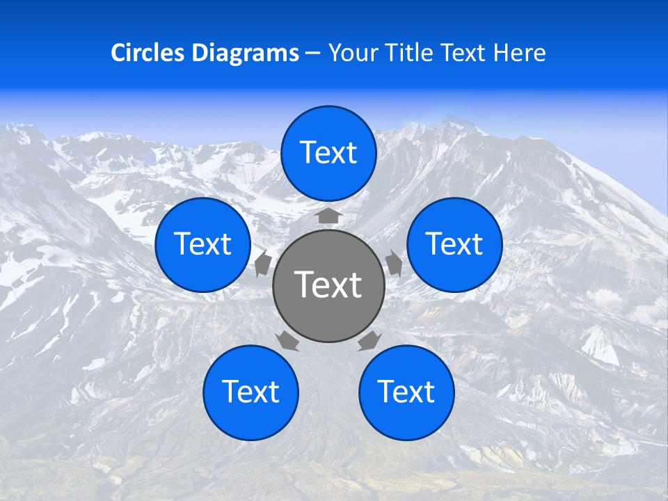 Geothermal Cold Glacier PowerPoint Template