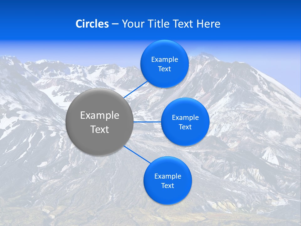 Geothermal Cold Glacier PowerPoint Template