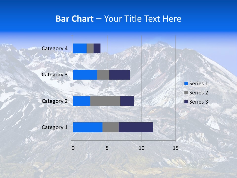 Geothermal Cold Glacier PowerPoint Template