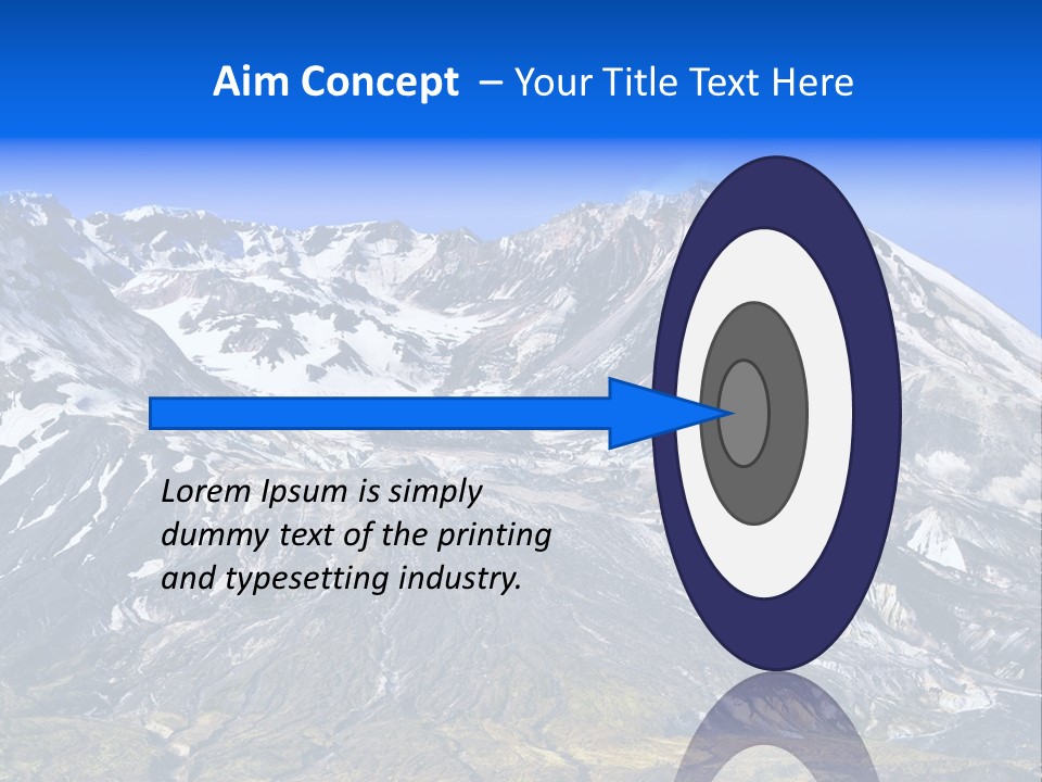 Geothermal Cold Glacier PowerPoint Template