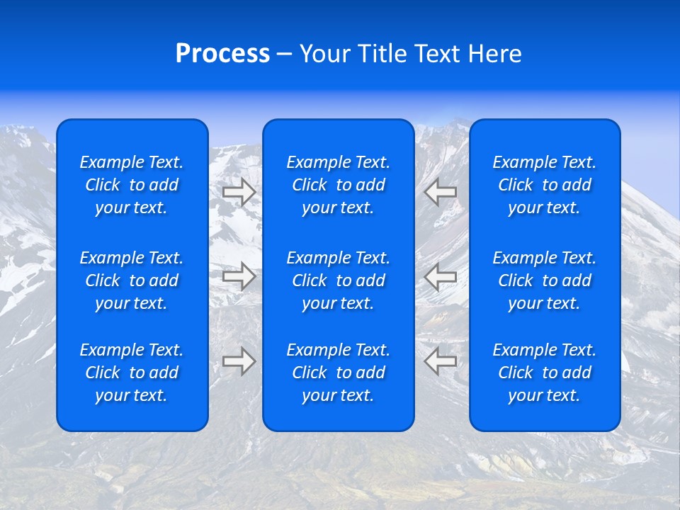 Geothermal Cold Glacier PowerPoint Template