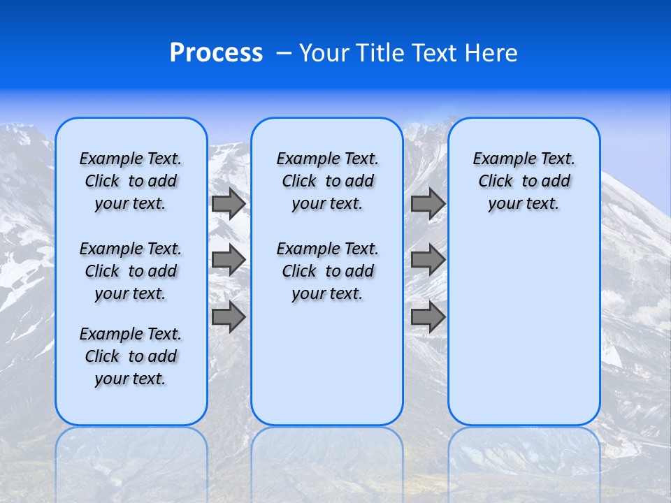 Geothermal Cold Glacier PowerPoint Template